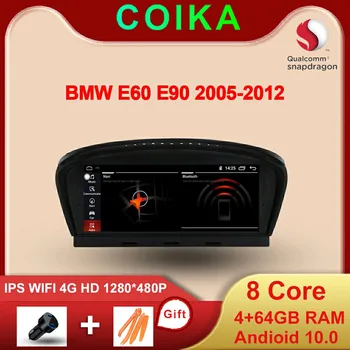 

Snapdragon 8 Core 4+64GB Car GPS Navi Radio For BMW E60 E90 2005-2012 Android 10 System Carplay WIFI 4G LTE 1920*720 IPS Screen