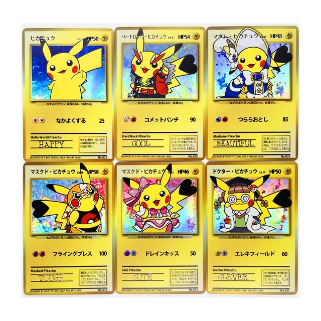 6pcs Set Pokemon Pikachu Toys Hobbies Hobby Collectibles Game Collection Anime Cards Game Collection Cards Aliexpress