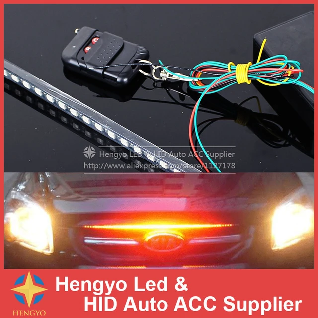 56CM DC 12V 48LED RGB Car Scanner Knight Rider Car SUV Motorcycle Strobe Flash  Light Strip car goods Wholesale - AliExpress