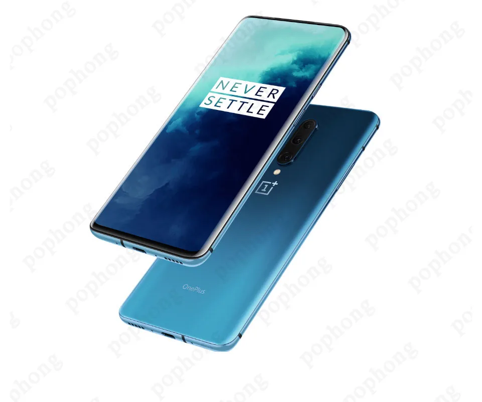 6,67 дюймов, OnePlus 7T Pro, глобальная ПЗУ, мобильный телефон Snapdragon 855 Plus, Восьмиядерный, 48мп, тройная камера, разблокировка экрана
