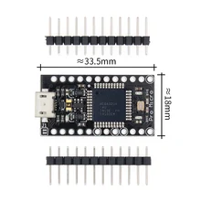 100 шт. tenstar Robot с Загрузчиком Pro Micro ATmega32U4 ATMEGA32U4-AU 5 V/16 МГц модуль контроллера