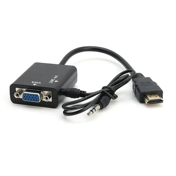 

HDMI to VGA HD 1080P Video o Cable Converter Digital to Analog Adapter for PC