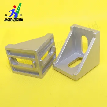 

Aluminum profile fittings 4 hole/2 hole vertical connection angle 20/30/40 90 degree right angle piece aluminum profile connecti