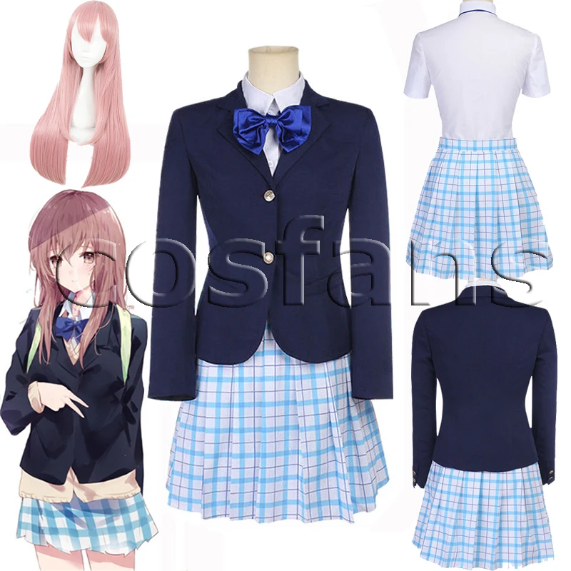 Костюм для косплея Shouko Nishimiya Shoko из аниме тихий голос японское школьная форма