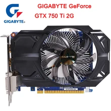 GIGABYTE GTX 750 Ti с 2 ГБ GDDR5 128 бит Интерфейс памяти NVIDIA GeForce gtx750 ti GPU видеокарта для ПК б/у карты VGA