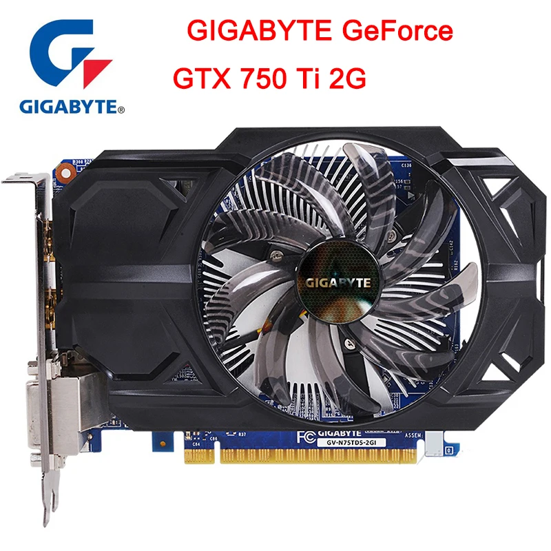 Видеокарта GIGABYTE GTX 750 Ti с 2 ГБ GDDR5 128-битный интерфейс памяти видеокарта NVIDIA GeForce gtx750