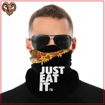 

Pizza Just Eat it white Men facemasks masks for germ protection washable reusable breathable adjustable cotton face shield mask
