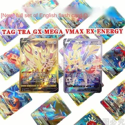 Nouvelle carte Pokémon PTCG en anglais, support de carte plat aléatoire, chinois traditionnel 