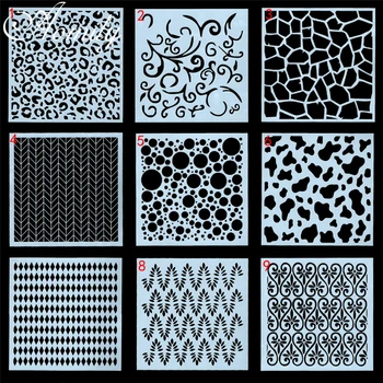 

Amoliy Plastic Cake Stencils Flower Spray Stencils Fondant Mold Pattern Printing Pastry Mold Baking Tools Cake Decorating Tools