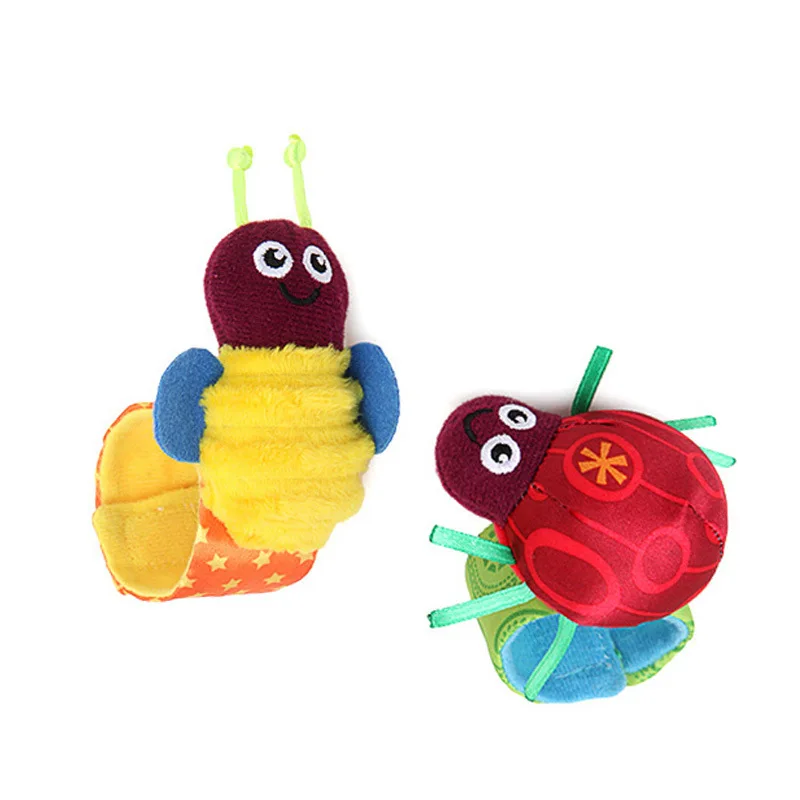 Children Infant Baby Plush Wrist Rattles Baby Toy Hand Wrist Fashion Soft Animal Infant Baby Rattles Toys for Baby Toys Gifts