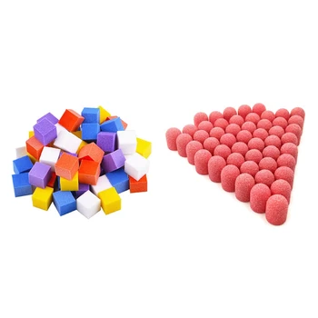 

50Pcs Plastic Base Pink Sanding Caps Foot Cuticle Tool 10x15mm with 100 Pcs Mini Regular Nail File Buffer