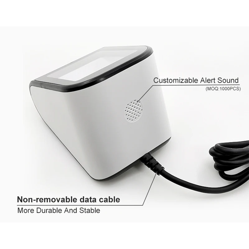 TEKLEAD Automatic 1D 2D Barcode Scanner Hands-Free USB QR Code Reader Mobile Payment for Store Supermarket