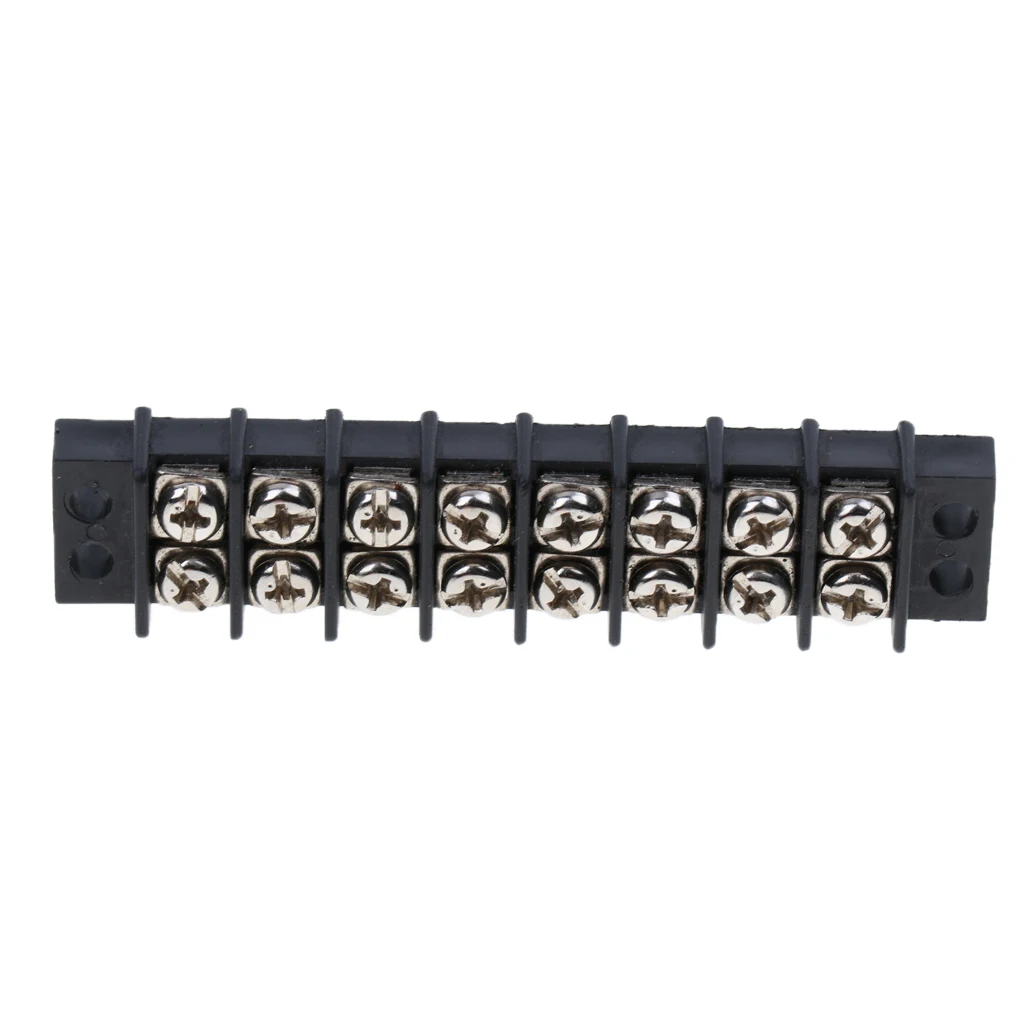 Marine Boat 8Position 450V 30A Double Row Terminal Block Screw Bus Bar