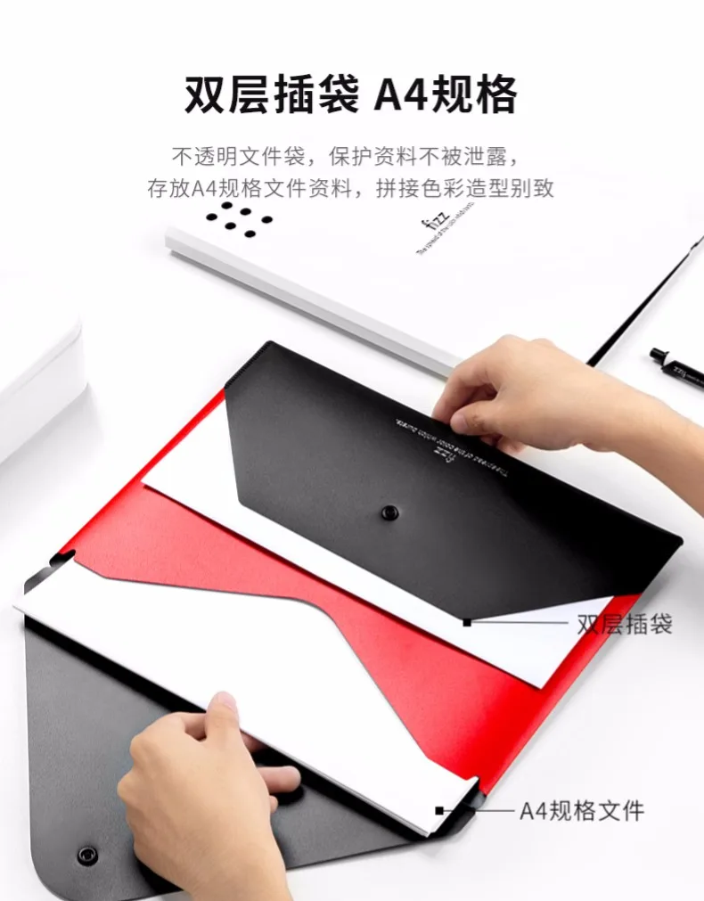 Xiaomi Fizz конверт для подачи продукта A4 Держатель для файлов Органайзер 2 слоя большой емкости Сумка для документов Бизнес Портфель офисные поставки