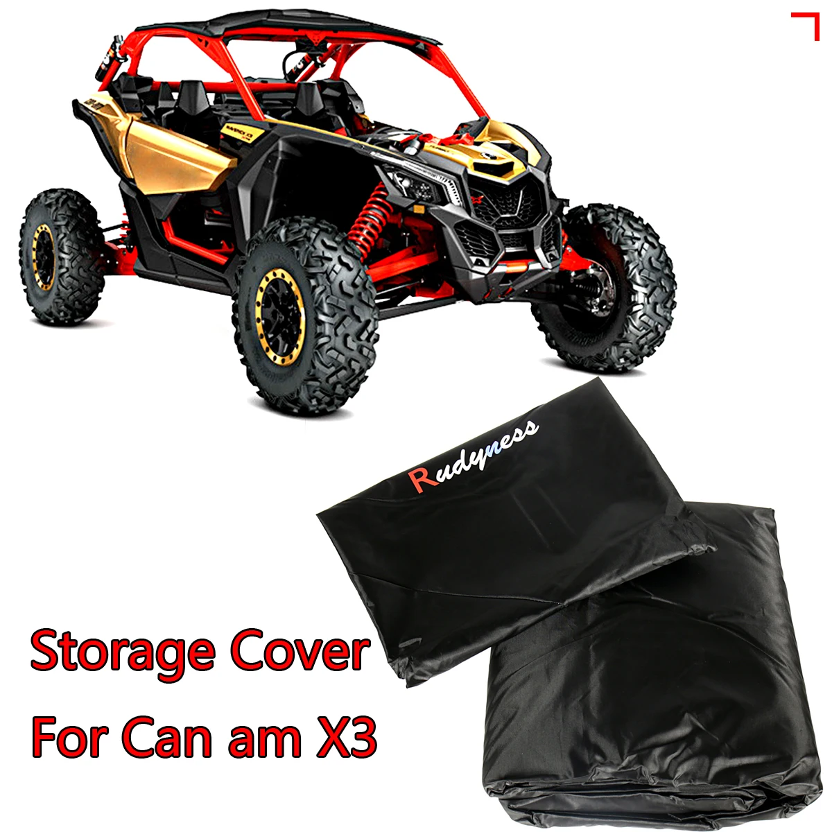 - Black Weatherproof Storage CoverampFront Door Bags For CanAm X3 20172018 Models