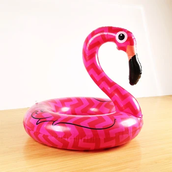 

Inflatable Toys New Fashion Decorated Flamingos Swimming Ring Animal Air Mattress Water Beach Pool Float Inflable Floating Mat