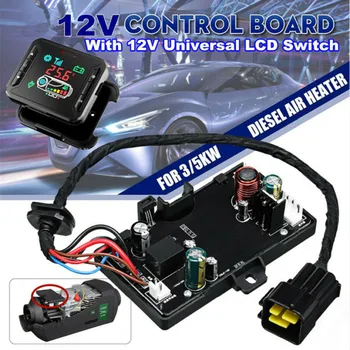 

12V Motherboard Controller Board +LCD Display For 3KW 5KW Car Air Diesel Heater Time setting, timing starts or stops.