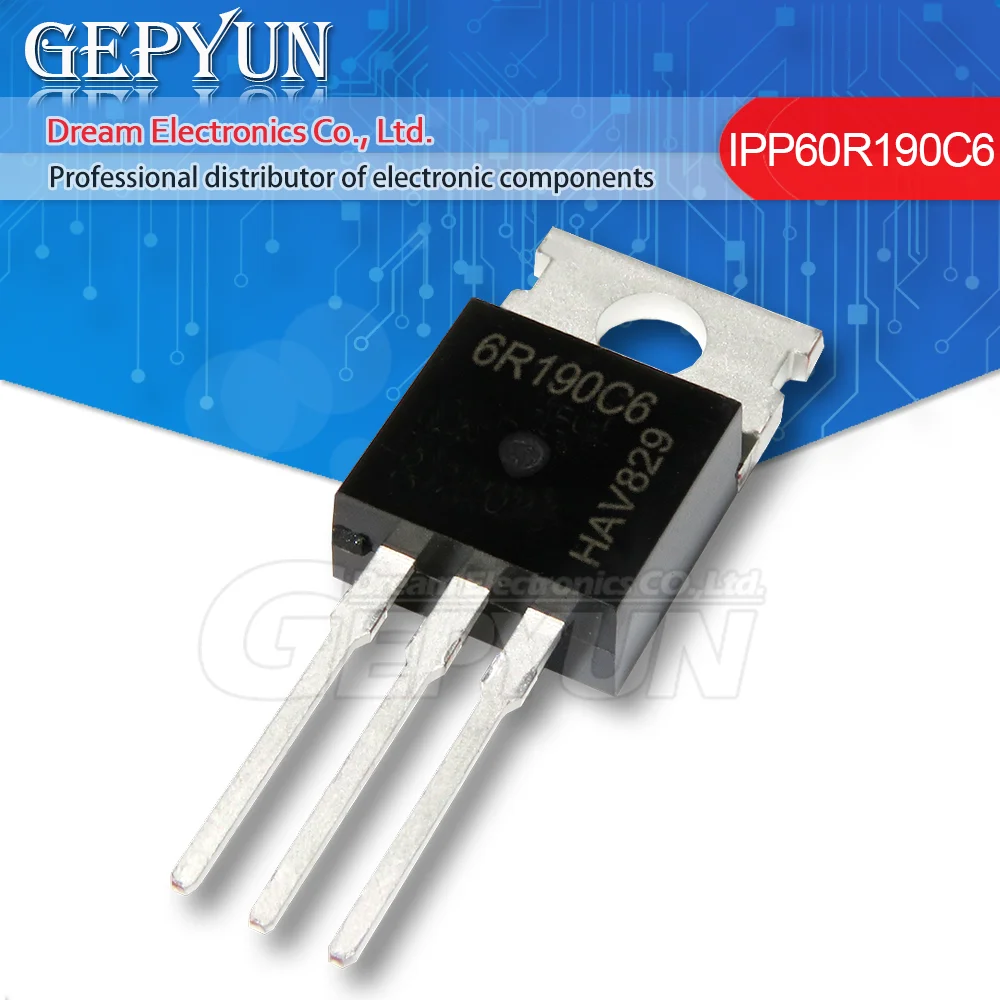 10 шт. IPP60R190C6 6R190C6 TO-220 600V 18A новый оригинальный | Электронные компоненты и