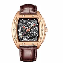 AILANG nowy 2021 zegarek dla mężczyzn mechaniczne zegarki na rękę hollow luminous tonneau zegarki męskie automatyczny zegarek mechaniczny szwajcarski tanie i dobre opinie 3Bar CN (pochodzenie) Sprzączka Moda casual Mechaniczna nakręcana wskazówka 22cm STAINLESS STEEL Odporna na wstrząsy
