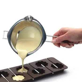 

Non-Stick Pan Milk Chocolate Pot Melted Chocolate Heating Pan Pot Saucepan Hot Pot Cheese Pot With Pour Spouts