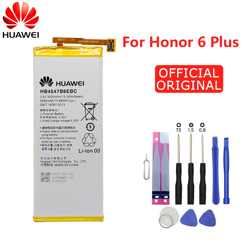 Мазь Хуа Вэй оригинальная замена телефон Батарея HB4547B6EBC для huawei для НУА Вэй слава 6 Plus PE-TL20 PE-TL10 PE-CL00 PE-UL00 3500 мА-ч