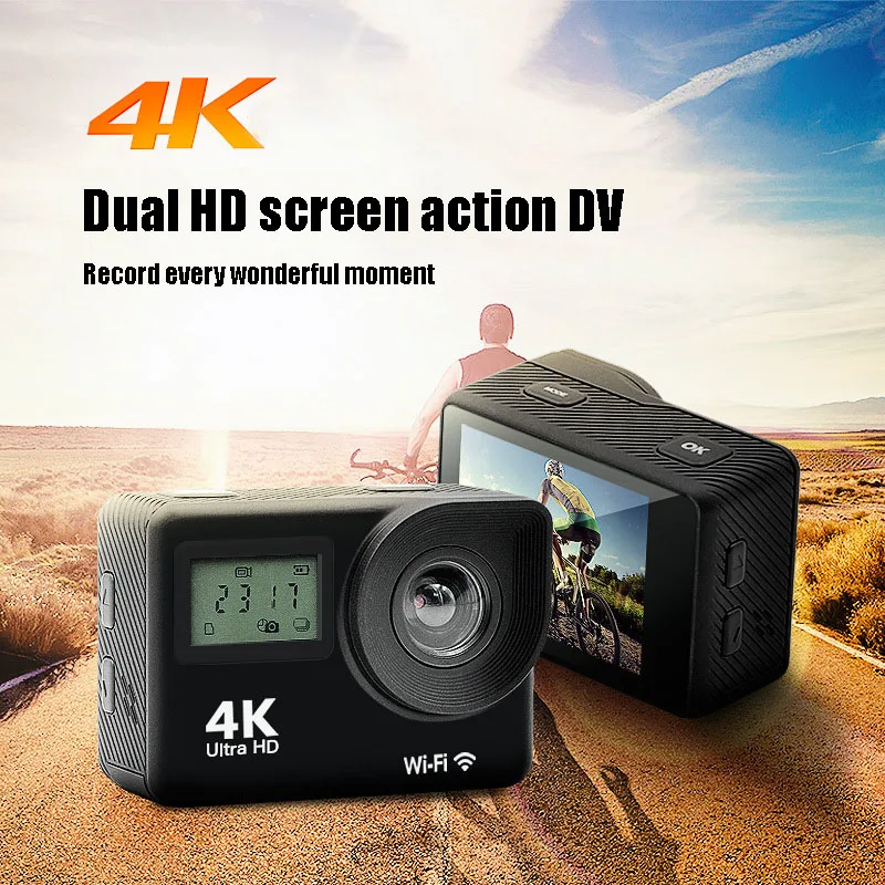 Wifi 4k экшн-Камера спортивная профессиональная Подводная Водонепроницаемая камера DV камера 4k ultra HD 1080P для наружного велоспорта и дайвинга