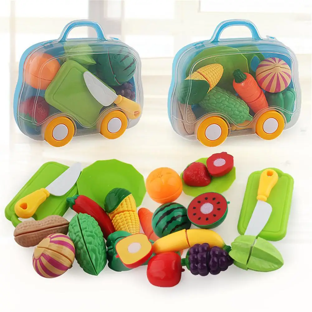 

Kids Cutting Fruit Vegetable Toy Children Pretend Kitchen Accessories Food Play Game Toy Educational Toys For Children Gifts