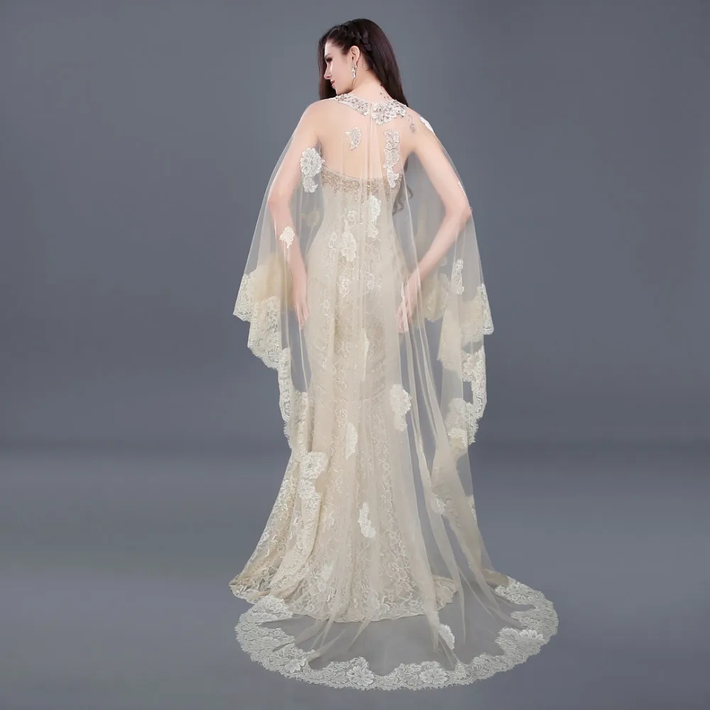 Гламурное кружевное платье русалки для выпускного вечера Vestidos аппликация вуали обшитое бисером вырез сердечком плащ реальное изображение вечерние платья Vogue