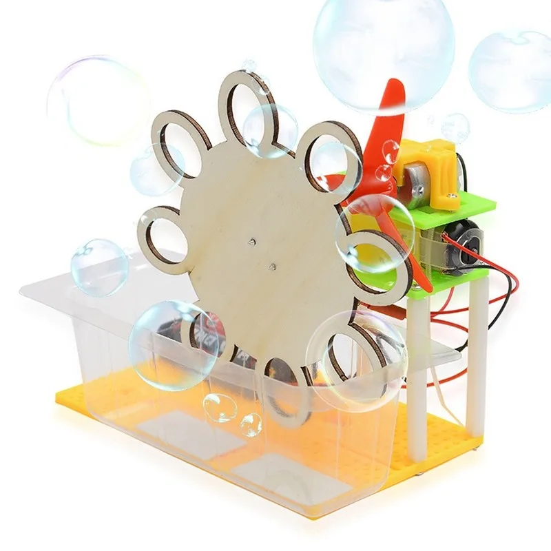 

Science Toys Children DIY Electric Bubble Machine Fun Elementary School Students Hand-assembled Materials Educational Toys