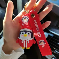 Porte clés de poupée à la mode, pendentif de dessin animé, en plastique, téléphone portable de luxe, sac en cuir, porte clés porte chaîne, cadeau de noël 