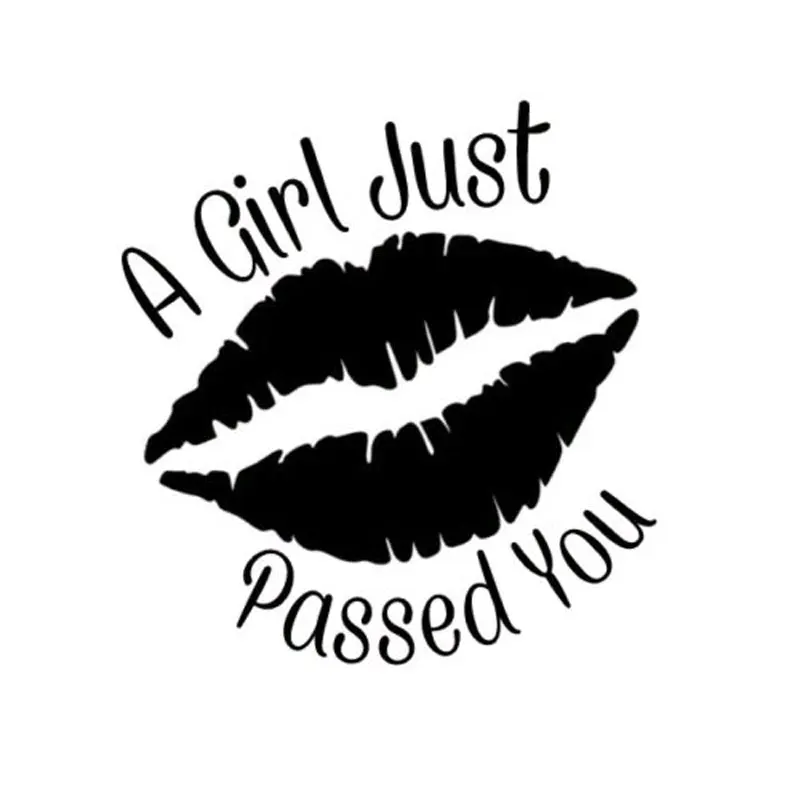 

Lady's Girl Women Mouths Vinyl Car Stickers for Car Window Bumper Trunk Auto Motorcycle Uv Protection Car Decoration KK15*14cm