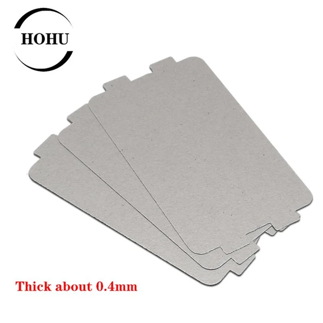 Lámina de placa de Mica para horno microondas, pieza de repuesto gruesa de  107x64mm para Midea, 5 uds. - AliExpress