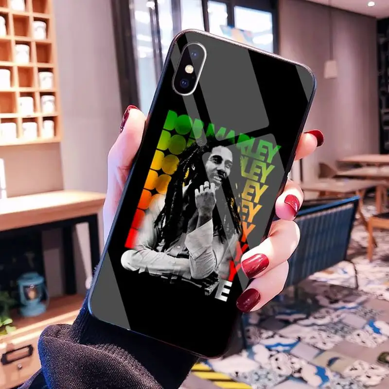 designer phone cases PENGHUWAN Bob Marleys Sư Tử Rasta Sư Tử Reggae Ốp Lưng Điện Thoại Kính Cường Lực Cho iPhone 11 Pro XR XS MAX 8X7 6S 6 Plus SE 2020 Ốp Lưng apple phone case