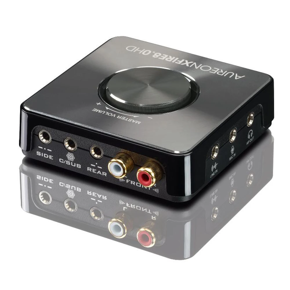 

DAC TerraTec Aureon XFire 8.0 HD USB sound card 7.1 channel with recording function suitable for home theater/music/game players