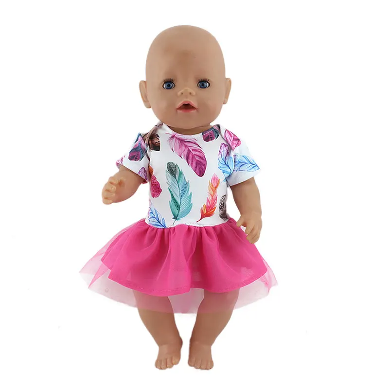 Новое Спортивное платье, Одежда для куклы, подходит для 17 дюймов 43 см, одежда для куклы, Одежда для новорожденных, одежда для детей, подарок на день рождения, фестиваль