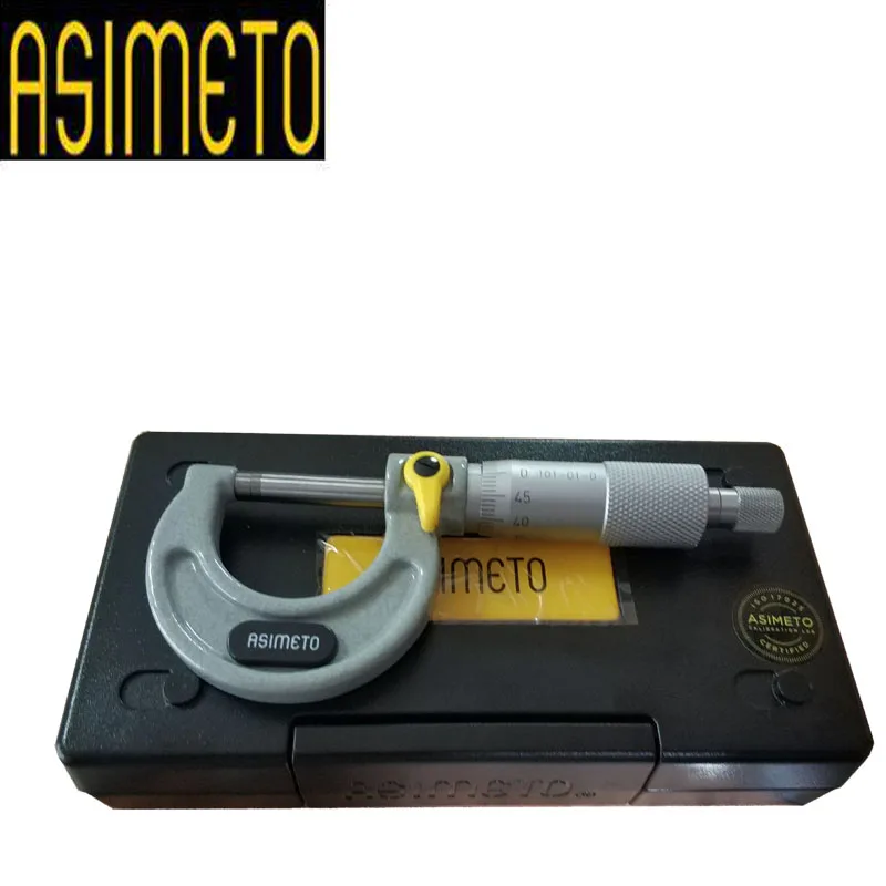 

ASIMETO Measuring Range Metric 50-75mm Graduation 0.01mm 101-03-0 Outside Micrometers Fast Shipping