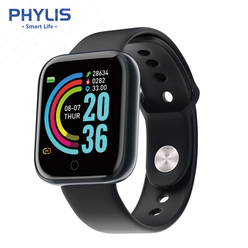 Смарт-часы Y68 спортивные с пульсометром и тонометром | Электроника