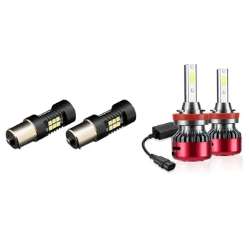 

2Pcs 21W Led 1156 Ba15S Led Bulbs Car Lights 1200Lm Turn Signal Yellow Light with 10000 Lumens H11 LED Headlight Bulb