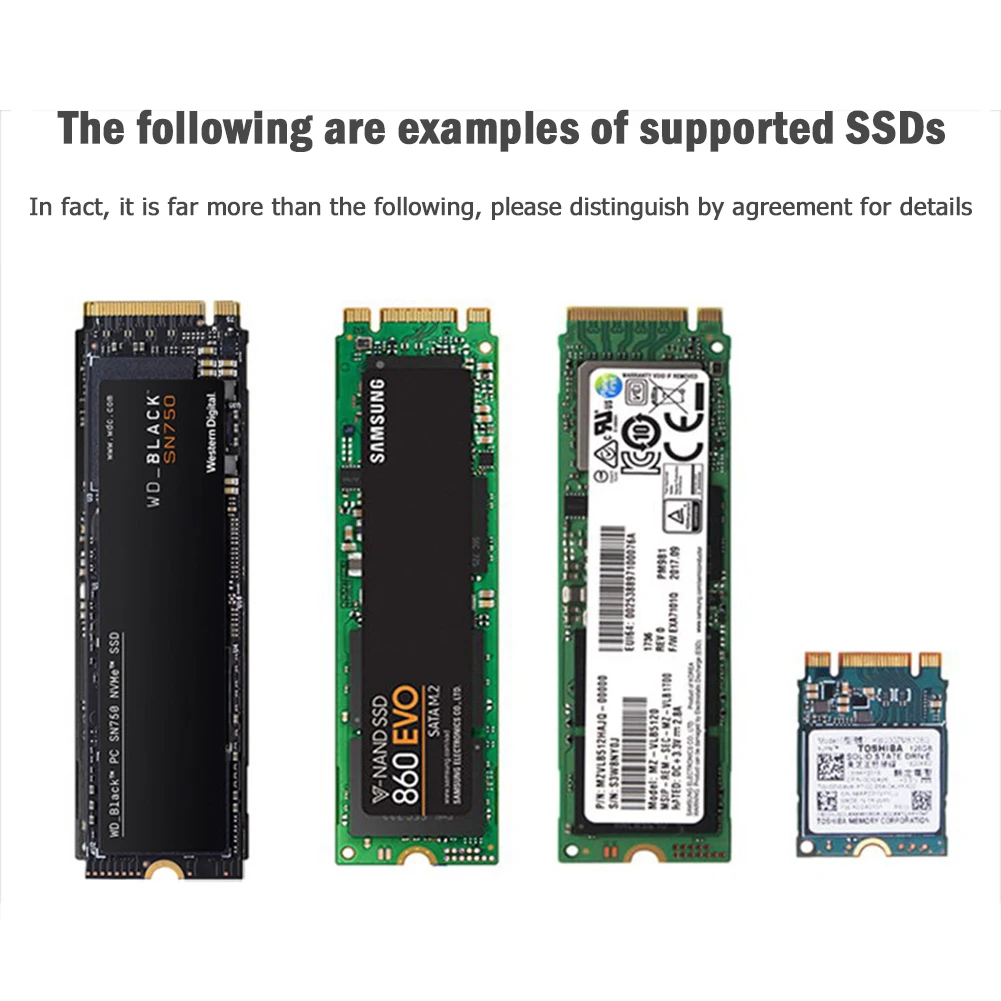 Dual Protocol M2 NVMe SSD to USB 3.1 Case 10Gbps M.2 NVMe SSD Enclosure HDD Box M2 NVMe PCIE/ NGFF SATA Adapter for M.2 SSD Box 3.5 hdd enclosure usb powered