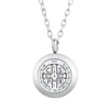 St. Benedict necklace 316L stainless steel pendant diffuser locket magnetic essential oil diffuser necklace aromatherapy jewelry 1