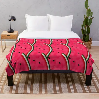 

Watermelon Slices Pattern Throw Blanket Soft Sherpa Blanket Bed Sheet Single Knee Blanket Office Nap Blanket