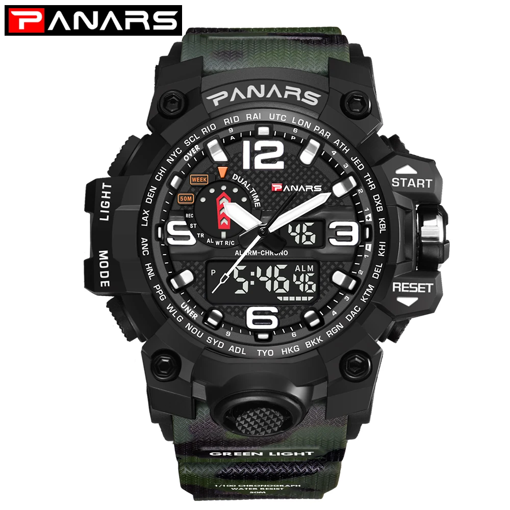 Camouflage green Спортивные мужские часы Топ бренд класса люкс G военные S кварцевые часы ударные мужские водонепроницаемые наручные часы relogio masculino - Цвет: Camouflage green