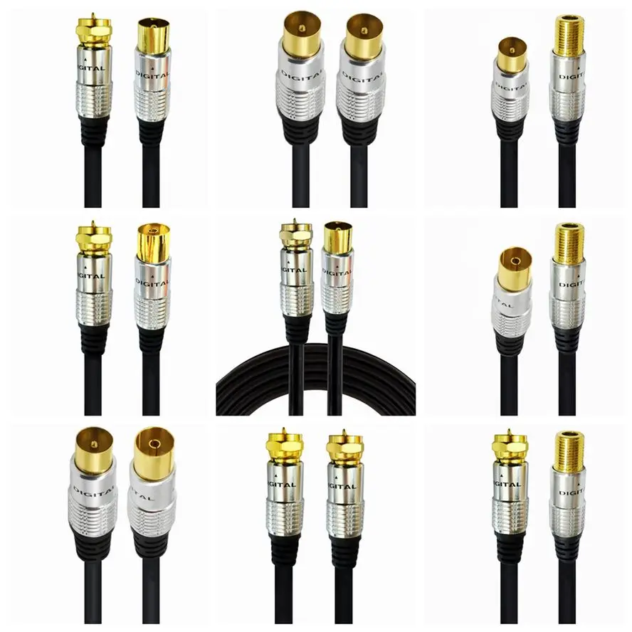 Hama Hama Pro Filtered 3m Coax Male to Male Aerial Plug Antenna TV Cable 3 METRES 