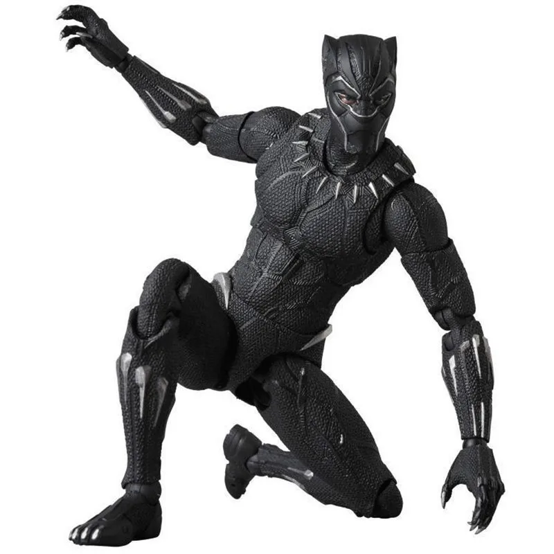 Mafex 091 Marvel Мстители Черная пантера шарнирная ПВХ коллекционные шарниры подвижная