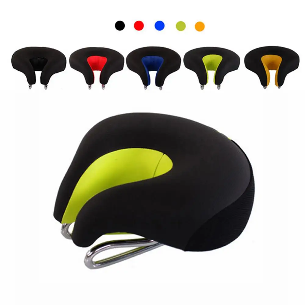 Wide Bicycle Seat Without Nose Mountain Bike Saddle Comfortable Bicycle Seat Cushion High Strength Breathable for Men Saddle