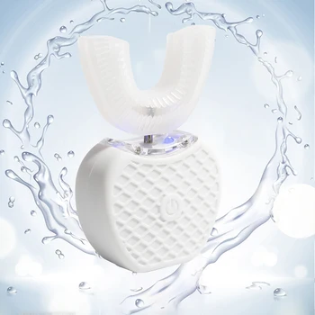 

360°Automatic Sonic Electric Toothbrush Waterproof Intelligent U Type Automatic Toothbrush Whitening Electric Power Toothbrush