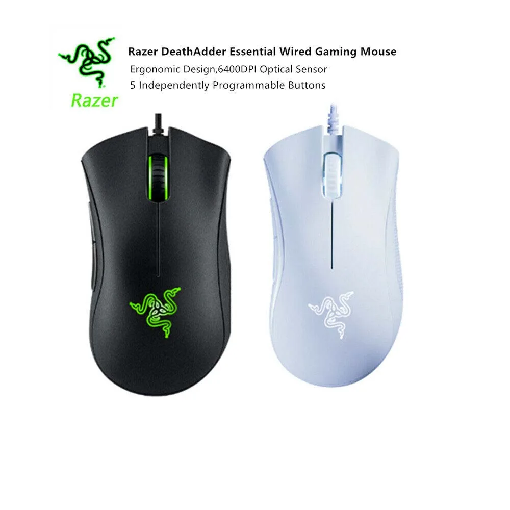 

Wired Gaming Mouse Mice 6400DPI Optical Sensor 5 Independently Buttons For Laptop PC Gamer