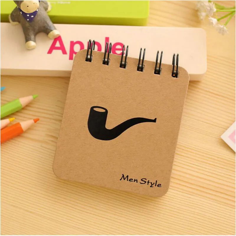 

Coil this series portable notepad pipe creative cartoon beard Mr. notebook