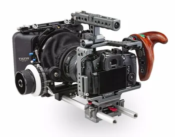 

TILTA ES-T37-C GH camera Cage Rig Kit for Panasonic GH4 GH5 R/S Wooden Handle 2.0 FF-T03 Dslr AB follow focus MB-T05 Matte Box
