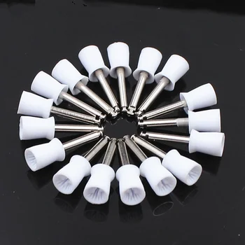 

100pcs/box White Dental Polishing Cup Tooth Polish Polishing Brush Polisher Prophy Rubber Cup Dentist Tool Material